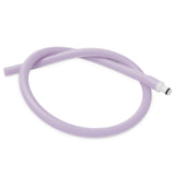 Uncoated Silicone Hose Light Color & Male Fitting for Vacuum Pumps | Choose Length