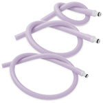 Uncoated Silicone Hose Light Color & Male Fitting for Vacuum Pumps | Choose Length