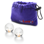 LeLuv Glass Flower Design Ben Wa / Kegel Balls Tightens Vagina