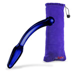 LeLuv Glass Bent Handle Wand G-Spot or Prostate Massager