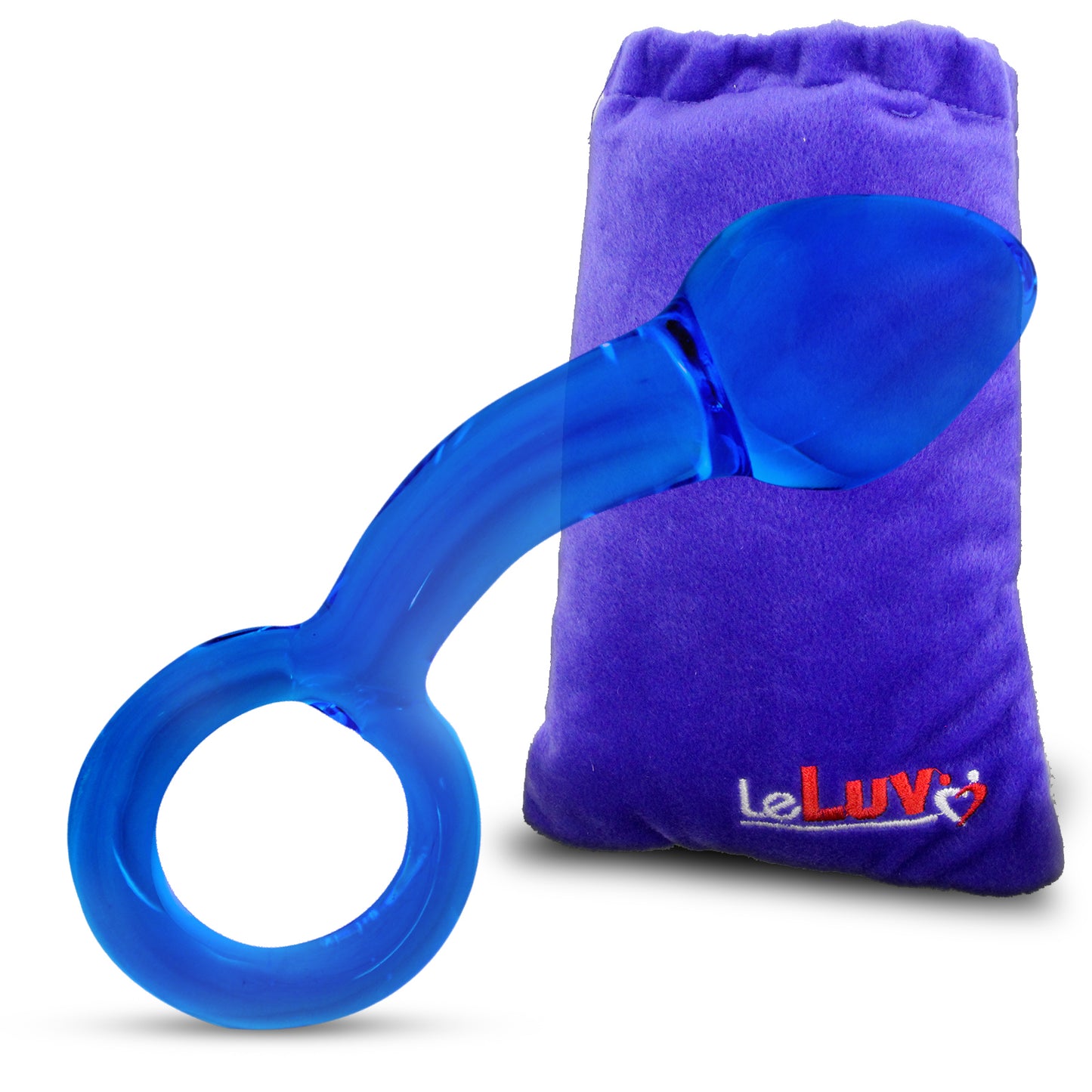 LeLuv Glass Prostate Massager Beginner Male Anal Toy  Kodi Distributing LLC