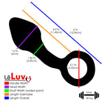 LeLuv Glass Prostate Massager Beginner Male Anal Toy