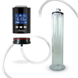 Smart LCD iPump Black Penis Pump 9" Length x 1.75" Diameter WIDE Flange Cylinder