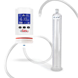 Smart LCD iPump White Handheld Electric Penis Pump - 9" x 1.38" Acrylic Cylinder