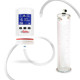 Smart LCD iPump White Handheld Electric Penis Pump - 9" x 2.125" Acrylic Cylinder