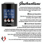 LeLuv® Smart LCD iPump® Penis Pump Kit | 8 or 9 Inch Cylinder + TPR Seal