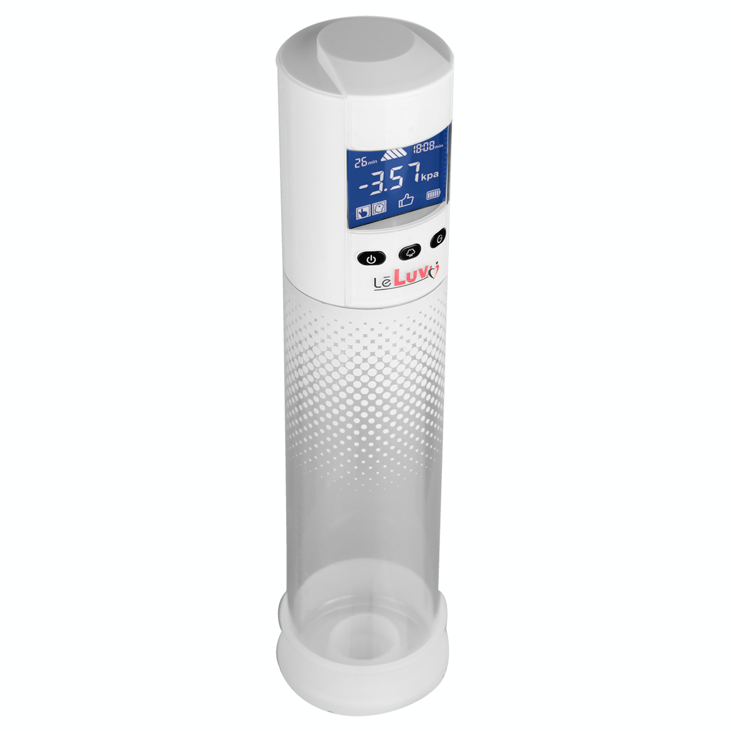 LeLuv® Smart LCD iPump® Penis Pump Kit | 8 or 9 Inch Cylinder + TPR Seal