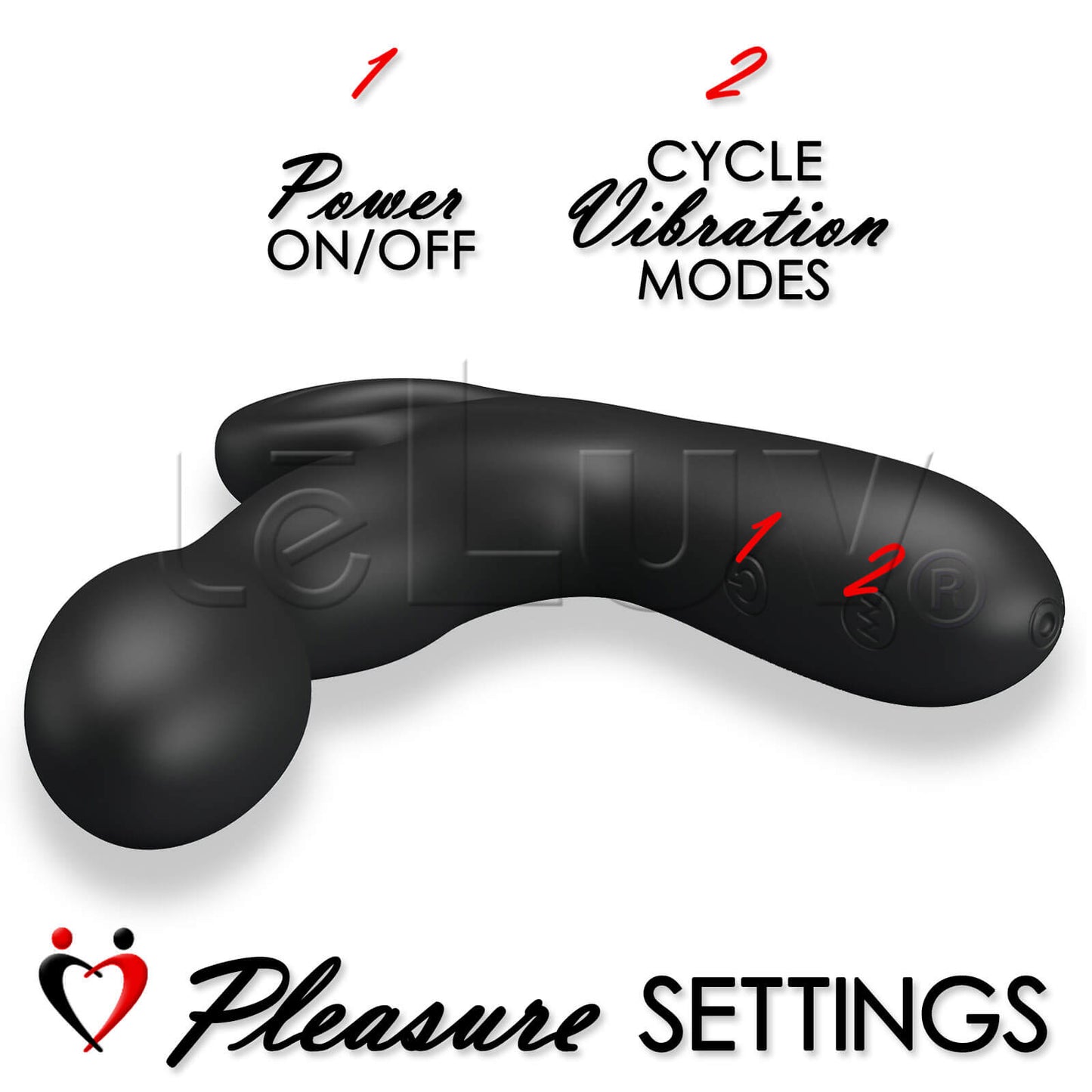 Prostate and Perineum Massager USB Rechargable 30 Speed Smooth Silicone