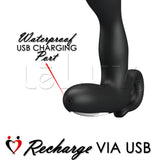 Prostate and Perineum Massager USB Rechargable 30 Speed Smooth Silicone