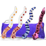 Glass Snake Colorful Curvy Dildo