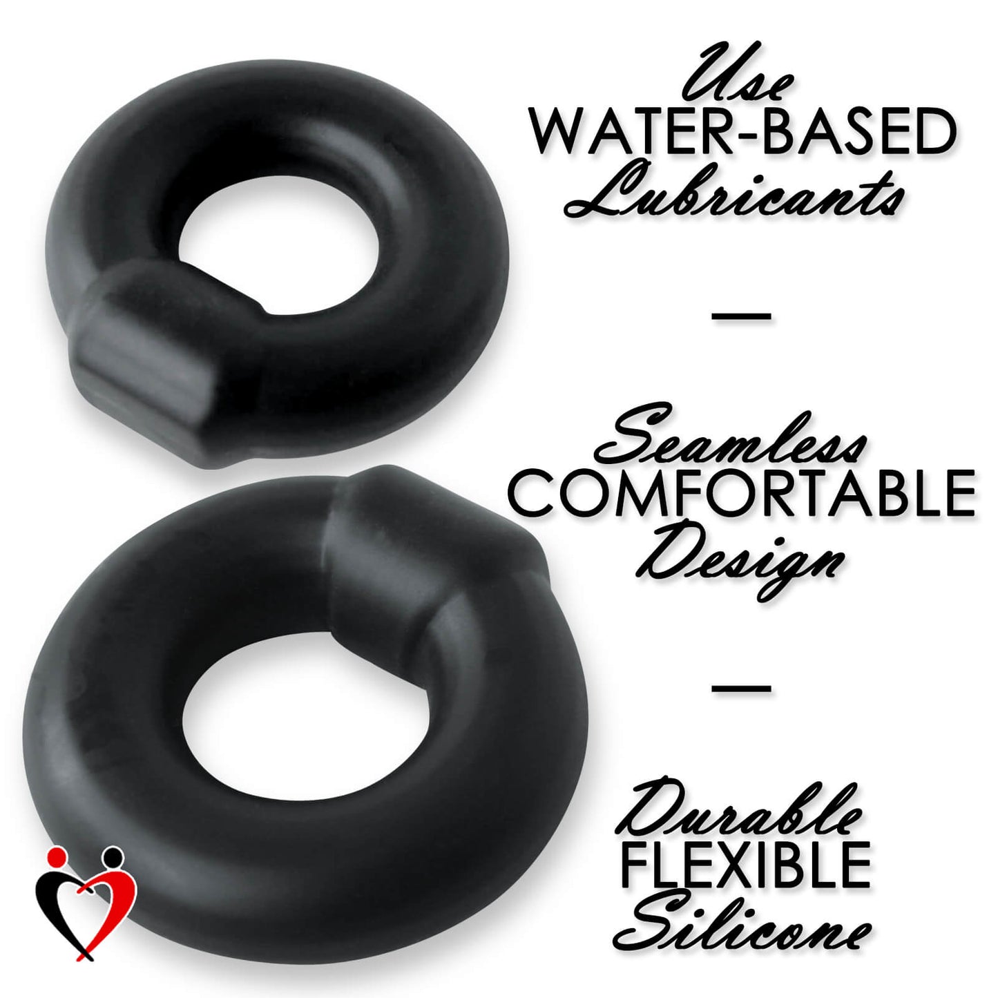 STUDFLEX Cock Rings | Smooth Stretchy Silicone | 6 Styles and Colors