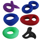 STUDFLEX Cock Rings | Smooth Stretchy Silicone | 6 Styles and Colors
