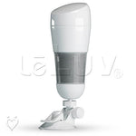Male Masturbator White Hard Shell with Suction Cup and Concealing Cap