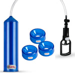 LeLuv Tgrip Handle EasyOp Penis Pump + TPR Sleeves 3 Pack - Clear Hose, 2.0" Cylinder