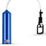 2.25" EasyOp Tgrip BASIC Clear Hose Blue Cylinder Penis Pump