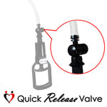 Penis Pump TgripHandle QR Cylinder 9 Inch or 12 Inch Length Kit | WIDE Flange Cylinder | Diameter 1.75"-2.50"