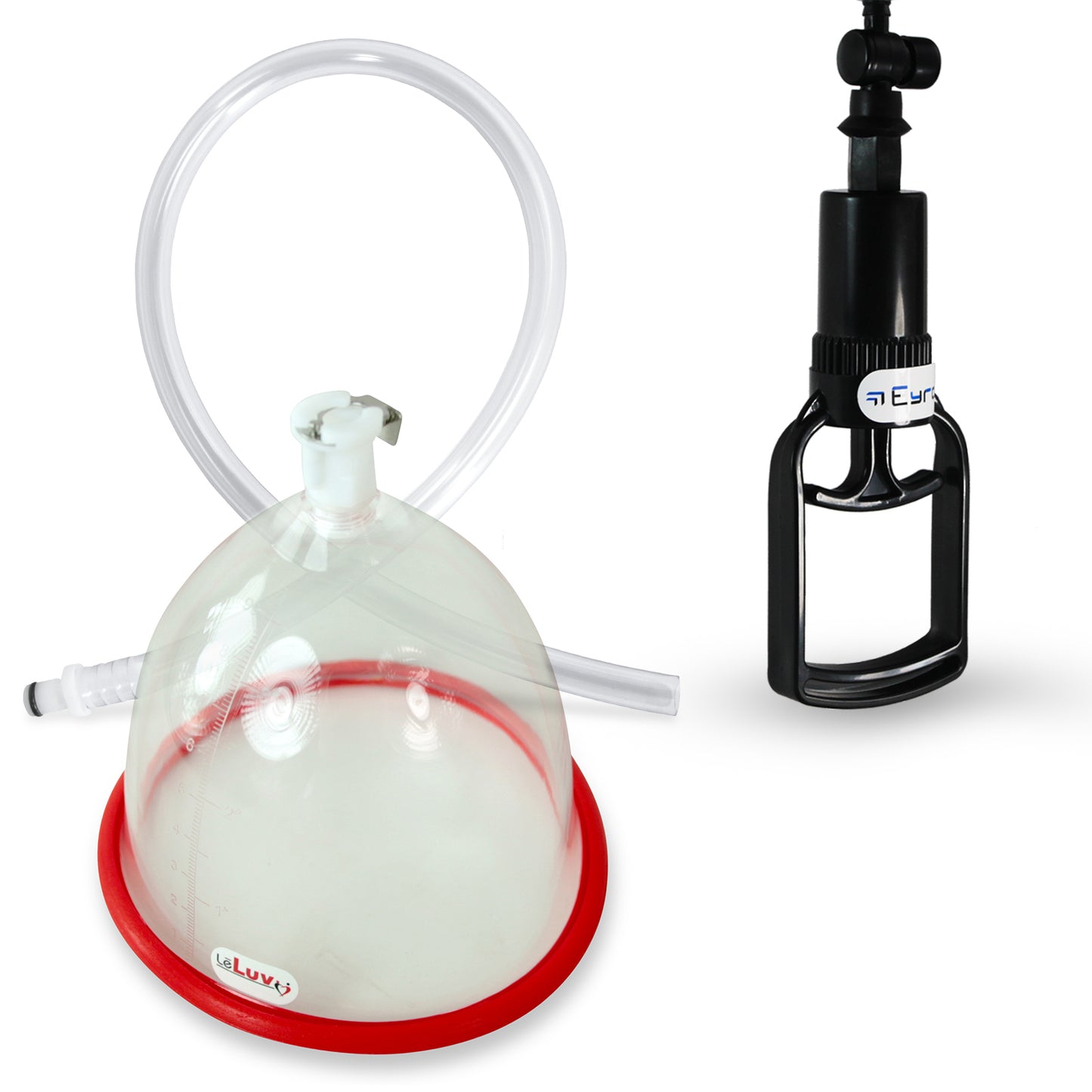 LeLuv Breast Pump | Tgrip Handle, Single or Pair of Cups