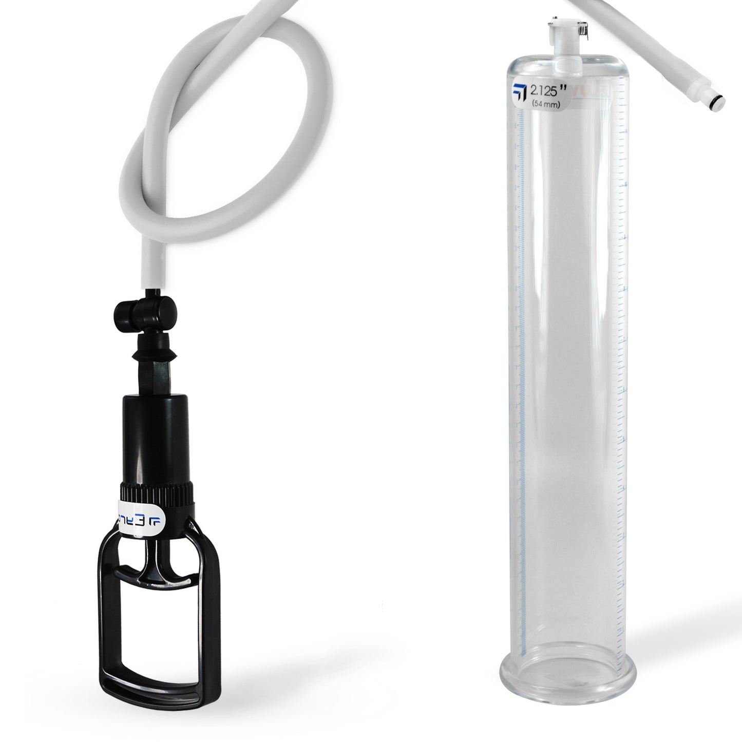 Tgrip QR Cylinder Penis Pump Kit - 12" x 2.125" Acrylic Cylinder
