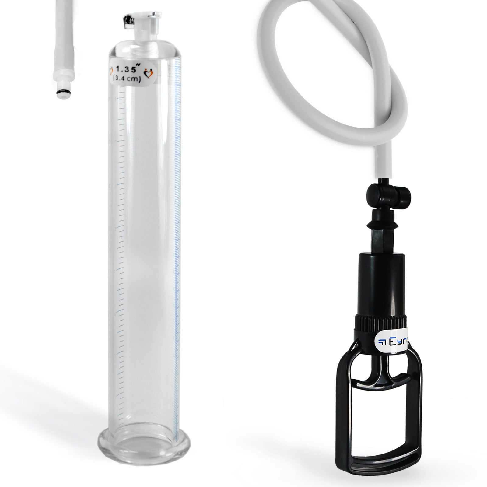 Tgrip QR Cylinder Penis Pump Kit - 9" x 1.35" Acrylic Cylinder