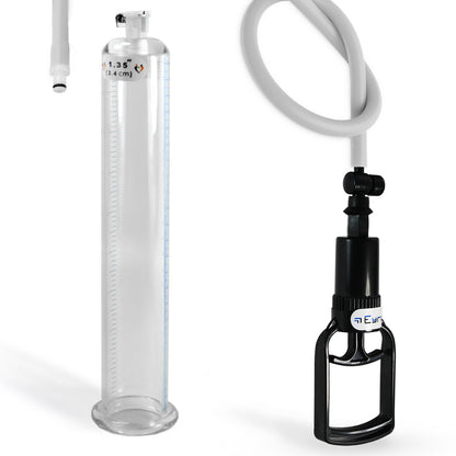 Tgrip QR Cylinder Penis Pump Kit - 9" x 1.35" Acrylic Cylinder