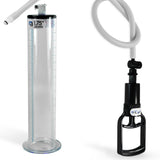 Tgrip Black Handle QR Cylinder Penis Pump 9" Length x 1.75" Diameter WIDE Flange Cylinder