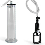 Penis Pump TgripHandle QR Cylinder 9 Inch or 12 Inch Length Kit | WIDE Flange Cylinder | Diameter 1.75"-2.50"