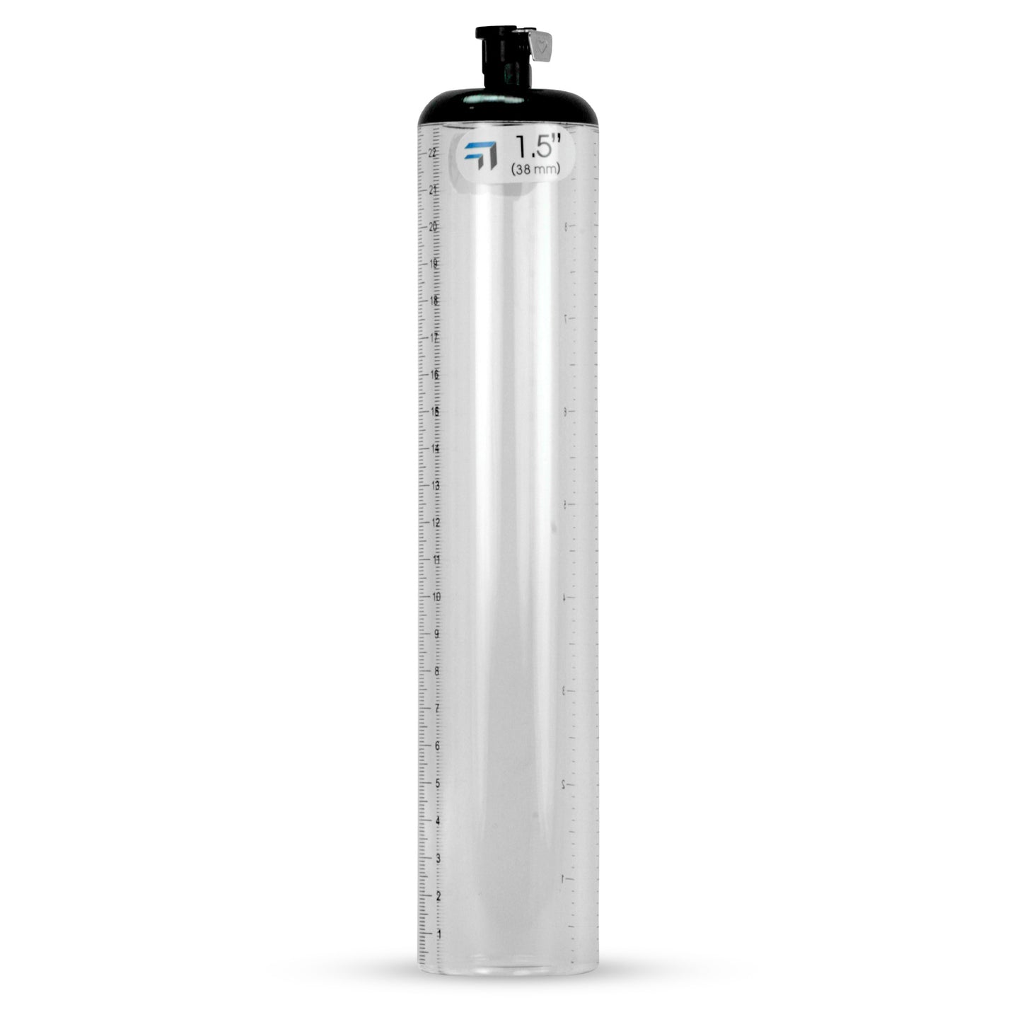 Thick Walled Penis Cylinder 1.5 Inch x 9 Inch with Quick-Release Female Fitting