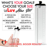 LeLuv Magna Smart LCD Penis Pump | Thick Wall Cylinder | 9 or 12 Inch Length