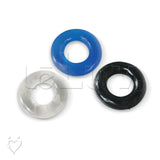 Penis Constriction Rings TPR Donut - Set of 3 - Assorted Colors