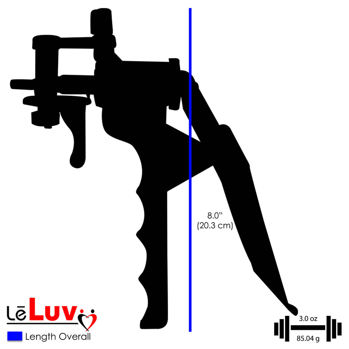LeLuv Vacuum Pump TYRO Basic Pistol Grip Handle
