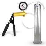 LeLuv® Ultima Penis Pump, Black Rubber Grip, Clear Hose - Wide Flange Cylinders