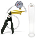 LeLuv® Ultima Penis Pump - Black Silicone Grips and Clear Hose - Round Flange Cylinders
