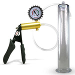 LeLuv® Ultima Penis Pump - Black Silicone Grips and Clear Hose - Wide Flange Cylinders
