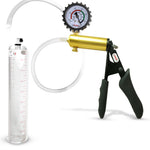 LeLuv® Ultima Penis Pump - Black Silicone Grips and Clear Hose - Round Flange Cylinders
