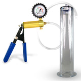 LeLuv® Ultima Penis Pump - Rubber Grips, Clear Hose with Wide Flange Cylinder - Choose Length & Diameter
