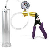 Penis Pump + Gauge LeLuv ULTIMA Purple Silicone Handle 9 Inch Length Untapered Choose Diameter