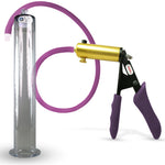 Penis Pump LeLuv ULTIMA Handle & Hose Silicone Ergonomic Grips, Silicone Hose with WIDE FLANGE Cylinder