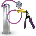 Penis Pump LeLuv ULTIMA Handle & Hose Silicone Ergonomic Grips, Silicone Hose with WIDE FLANGE Cylinder