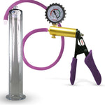 Penis Pump LeLuv ULTIMA Handle & Hose Silicone Ergonomic Grips, Silicone Hose with WIDE FLANGE Cylinder