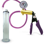 Penis Pump LeLuv ULTIMA Handle & Hose Silicone Ergonomic Grips, Silicone Hose with WIDE FLANGE Cylinder