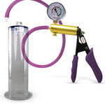 Penis Pump LeLuv ULTIMA Handle & Hose Silicone Ergonomic Grips, Silicone Hose with WIDE FLANGE Cylinder