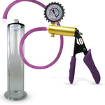 Penis Pump LeLuv ULTIMA Handle & Hose Silicone Ergonomic Grips, Silicone Hose with WIDE FLANGE Cylinder
