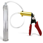 LeLuv® Ultima Penis Pump -  Ergonomic Silicone Grips and Clear Hose with Round Flange Cylinders