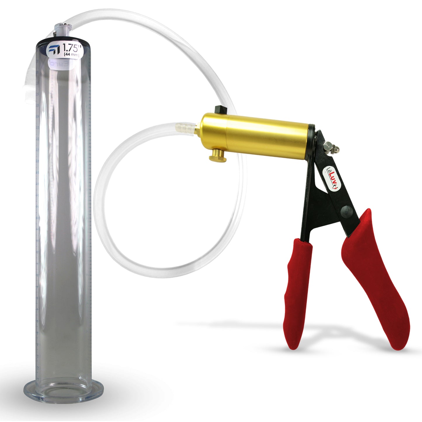 LeLuv® Ultima Penis Pump -  Ergonomic Silicone Grips and Clear Hose with Wide Flange Cylinders
