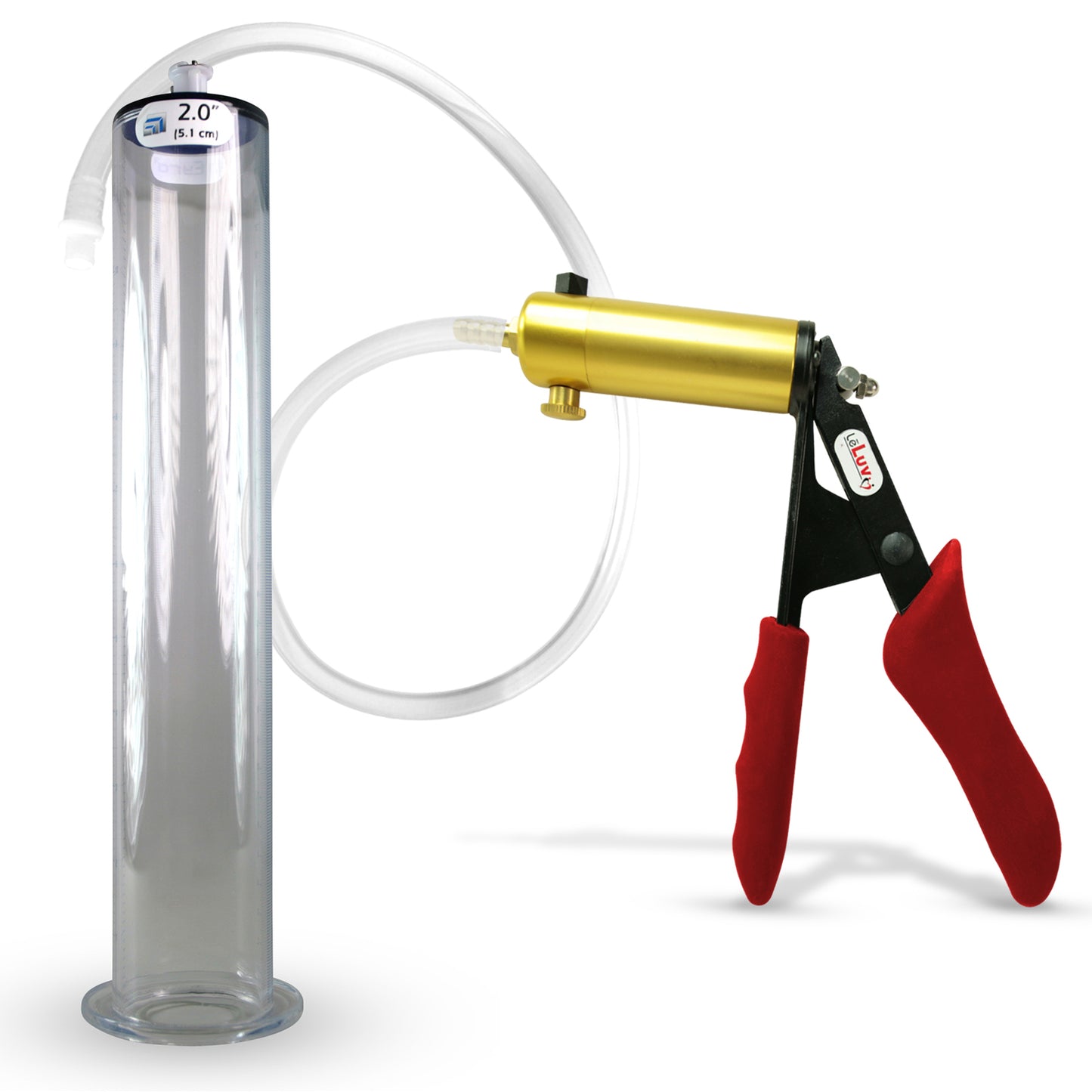 LeLuv® Ultima Penis Pump -  Ergonomic Silicone Grips and Clear Hose with Wide Flange Cylinders