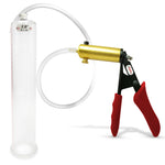 LeLuv® Ultima Penis Pump -  Ergonomic Silicone Grips and Clear Hose with Round Flange Cylinders