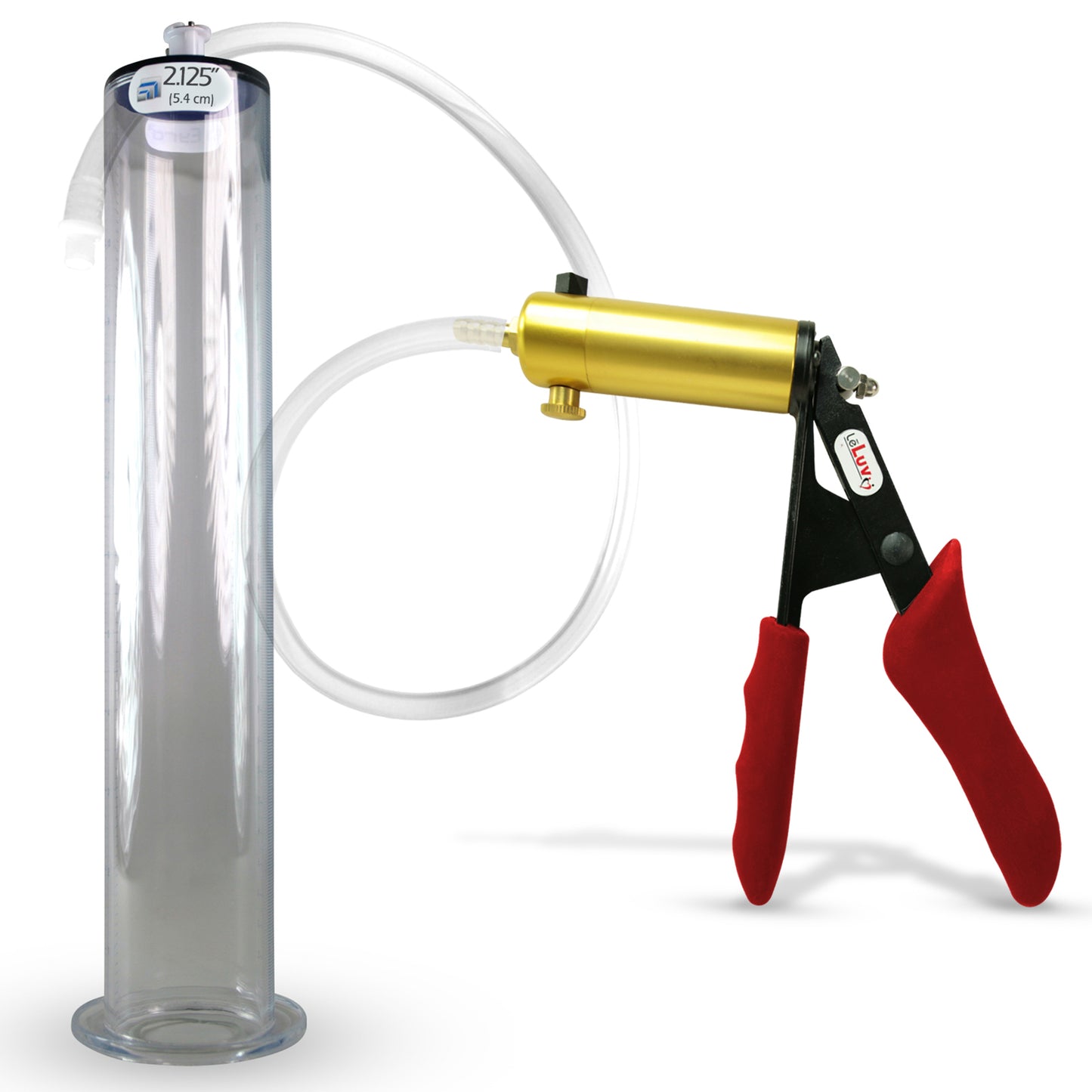 LeLuv® Ultima Penis Pump -  Ergonomic Silicone Grips and Clear Hose with Wide Flange Cylinders