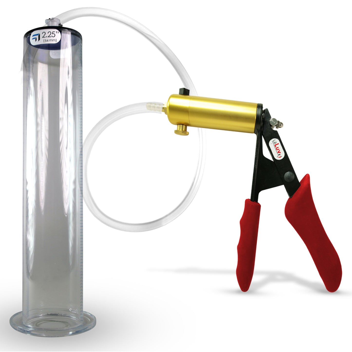 LeLuv® Ultima Penis Pump -  Ergonomic Silicone Grips and Clear Hose with Wide Flange Cylinders