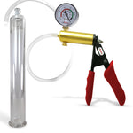 LeLuv® Ultima Penis Pump -  Ergonomic Silicone Grips and Clear Hose with Round Flange Cylinders