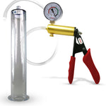 LeLuv® Ultima Penis Pump -  Ergonomic Silicone Grips and Clear Hose with Wide Flange Cylinders